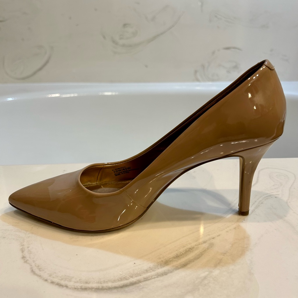 Nude Patent Leather Bcbg Pump